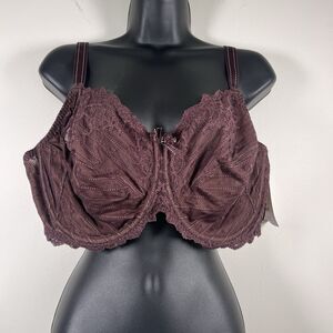 NWT Chantelle 3281 Underwire Rive Gauche Full Coverage Bra size 44 DDD brown